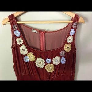 Chan Luu Red Velvet Dress